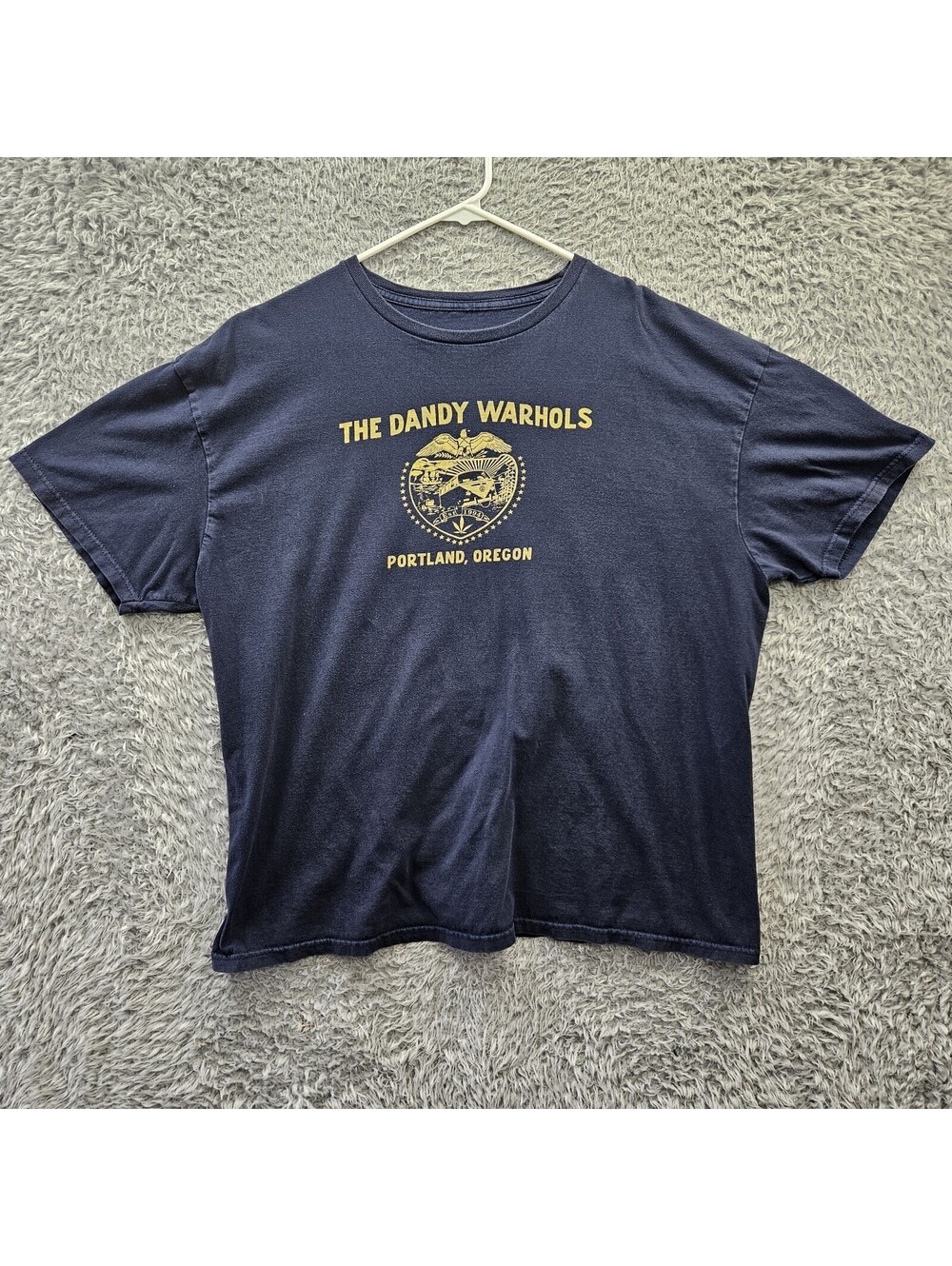 Vintage Y2K Dandy Warhols Band T Shirt Portland Oregon Blue Men 3XL Blue Cotton